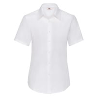 FRUIT OF THE LOOM F16•LADIES SHORT SLEEVE OXFORD SHIRT