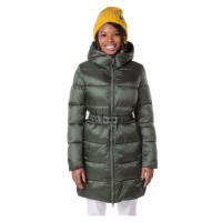 Rossignol LIGHT HOODIE COAT W Volnočasový dámský kabát, tmavě zelená, velikost
