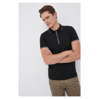 Polo tričko Armani Exchange černá barva, s potiskem, 8NZF71 ZJH2Z