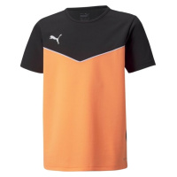 Puma INDIVIDUALRISE JERSEY TEE Chlapecké fotbalové triko, oranžová, velikost