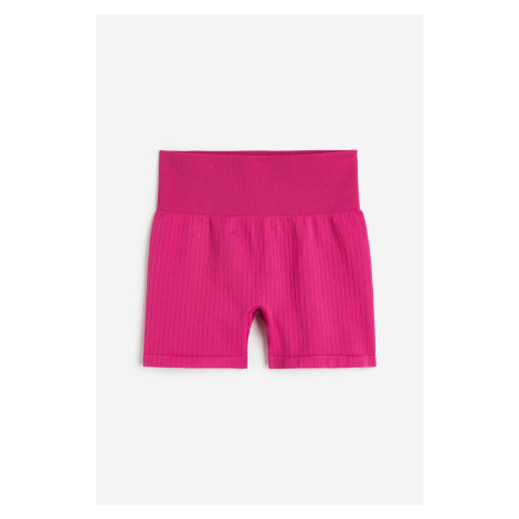 H & M - Bezešvé šortky hotpants z materiálu DryMove™ - růžová H&M
