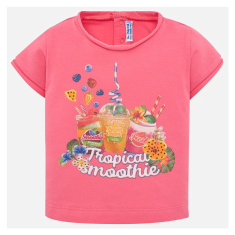 Tričko s krátkým rukávem Smoothie růžové BABY Mayoral