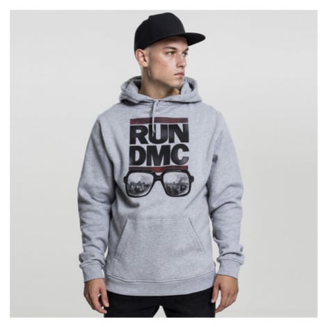 Mikina Mr. Tee RUN DMC City Glasses Hoody heather grey