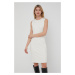 Šaty Lauren Ralph Lauren béžová barva, mini, jednoduchý