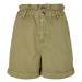 Ladies Paperbag Shorts - khaki