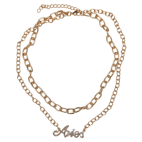 Diamond Zodiac Aries náhrdelník - zlaté barvy Urban Classics