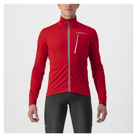 CASTELLI Cyklistická zateplená bunda - GO WINTER - černá/červená
