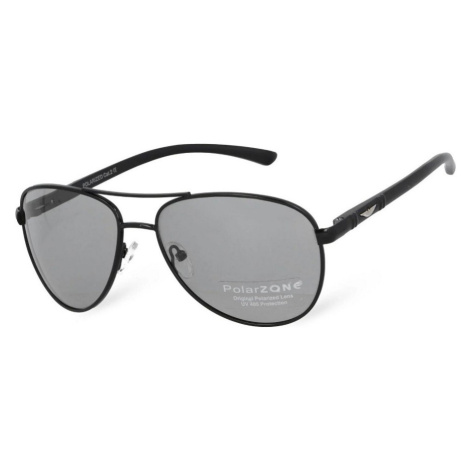 Polarzone Polarzone Černé fotochromatické sluneční brýle "Massive Aviator" 727586130