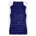 Tmavě modrá krátká dámská prošívaná vesta (5M702-215)
