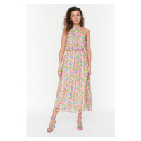 Trendyol Multicolor Patterned Halter Neck Dress