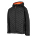 Chlapecká turistická softshellová bunda 4F JUNIOR BOYS SOFTSHELL JSFM002-20S-DEEP BLACK