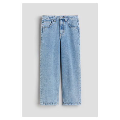 H & M - Baggy Fit Jeans - modrá H&M