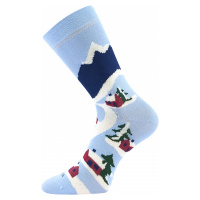 Dětské ponožky Lonka - Damerryk, hory, světle modrá Barva: Modrá světle