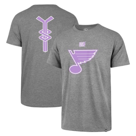 St. Louis Blues pánské tričko grey 47 Hockey Fights Cancer 47 Brand
