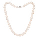 Buka Jewelry | Perlový náhrdelník Mutiara 10 AA bílý - Barva Bílá, Drahý kov Rhodiované stříbro 