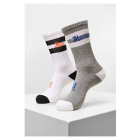 Nebe Hell Socks 2-Pack šedá/bílá