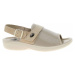 Medi Line Dámské sandály 1416/S beige Lycra Cocco-Net Béžová