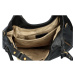 Praktická dámská koženková kabelka přes rameno Amaro, černá