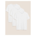Sada tří bílých pánských triček pod košili s technologií Cool & Fresh™ Marks & Spencer