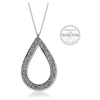 Levien Krásný náhrdelník s krystaly SS Rocks Pear 49 crystal