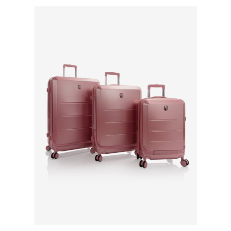 Sada tří cestovních kufrů Heys EZ Fashion S,M,L Rose Gold