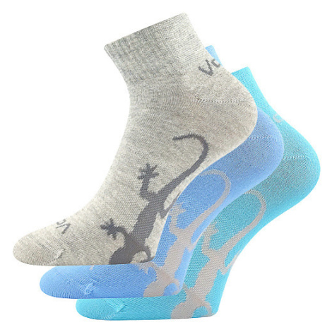 Dámské ponožky VoXX - Trinity, šedá, modrá, tyrkysová Barva: Mix barev