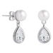 Preciosa Elegantní stříbrné náušnice s pravou perlou Pure Pearl 5337 00