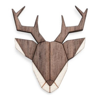 Dřevěná brož Deer Brooch