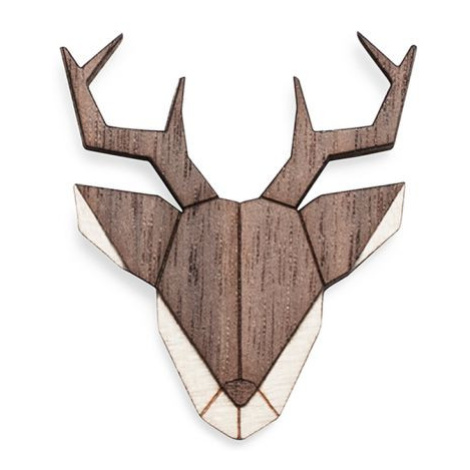 Dřevěná brož Deer Brooch BeWooden