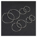 Victoria Filippi Stainless Steel Ocelové náušnice Noema Black - kruhy, chirurgická ocel, průměr 