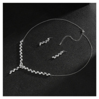 Éternelle Luxusní souprava šperků Francisca, zirkony SET2085-QT-256 Stříbrná 42 cm + 8 cm (prodl