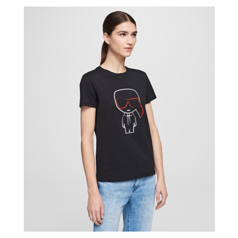 Tričko Karl Lagerfeld Ikonik Karl Outline T-Shirt - Černá