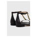 Kožené sandály Lauren Ralph Lauren 802891389005 dámské, černá barva, 802891389005