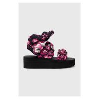 Sandály Red Valentino dámské, fialová barva, na platformě, 2Q0S0H03JTP