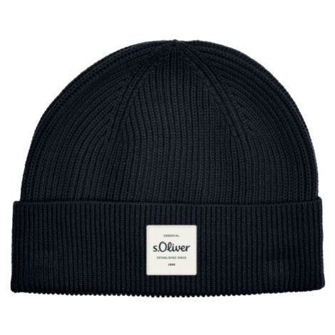 s.Oliver RL BEANIE Pánská čepice, tmavě modrá, velikost