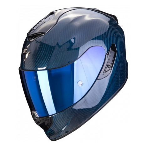 SCORPION EXO-1400 CARBON moto přilba modrá