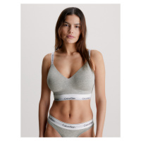 Dámská podprsenka Full Cup Bralette Modern Cotton 000QF7060EP7A šedá - Calvin Klein