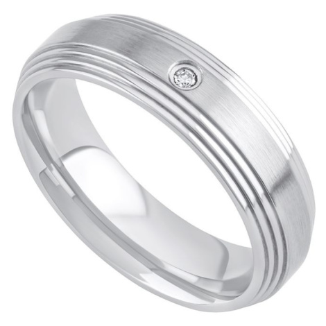 L´AMOUR prsten snubní pro ženy z chirugické oceli Silvego