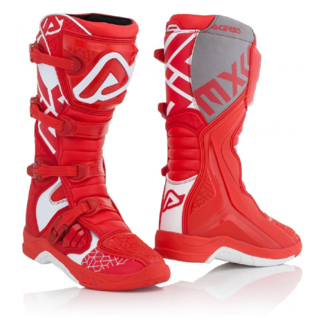 ACERBIS X Team motokrosové boty červená/bílá