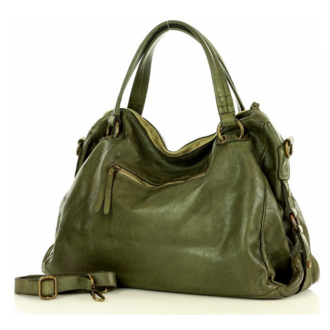 Přírodní kožená taška model 145567 - Mazzini Gemini