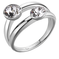 Brosway Výrazný ocelový prsten s krystaly Affinity BFF174 52 mm
