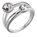 Brosway Výrazný ocelový prsten s krystaly Affinity BFF174 52 mm