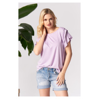 By Your Side Woman's Blouse Clover Lavender
