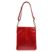 červená kožená kabelka přes rameno Sefora Rossa