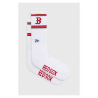 Ponožky New Era pánské, bílá barva, BOSTON RED SOX