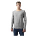 Fine Knit Melange Cotton Sweater grey melange