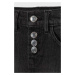 Dětská riflová sukně Guess černá barva, mini