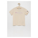 Dětské bavlněné tričko Champion 404336 béžová barva