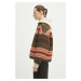 Oboustranná péřová bunda s příměsí vlny Visvim Liner Jkt Jacquard Blanket zelená barva, 32510501