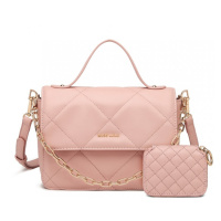 Miss Lulu dámská kabelka a peněženka Diamond LT2201 - růžová